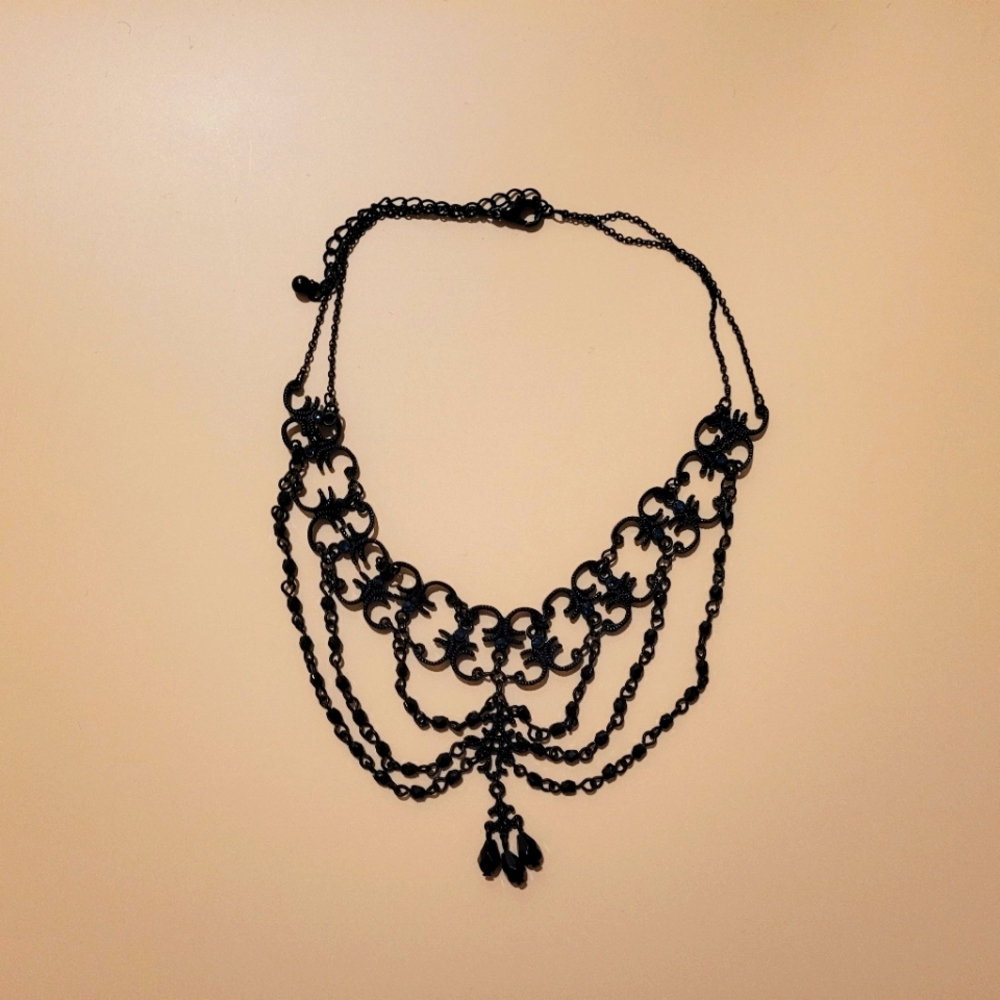 Black Bead Choker